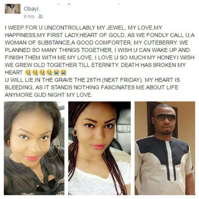 Nigerian Man In Tears As His Fiancee Dies In Accident Weeks To Their ...