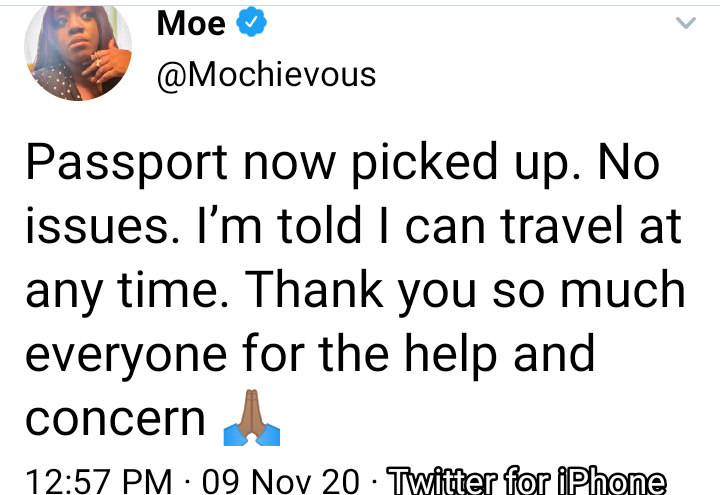 Releases Moe Odele’s Passport