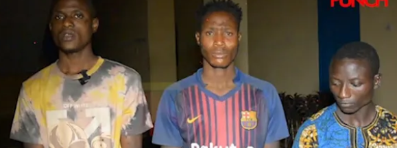 VIDEO: How We Were Caught Stealing Phones And Snatching Purses In Osogbo – Four Suspected Robbers Narrate