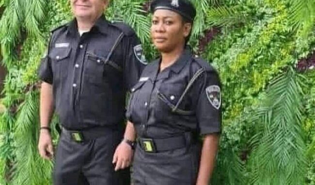 Mixed Reactions Trail As White Man Reportedly Joins Nigeria Police Force (See Photos)