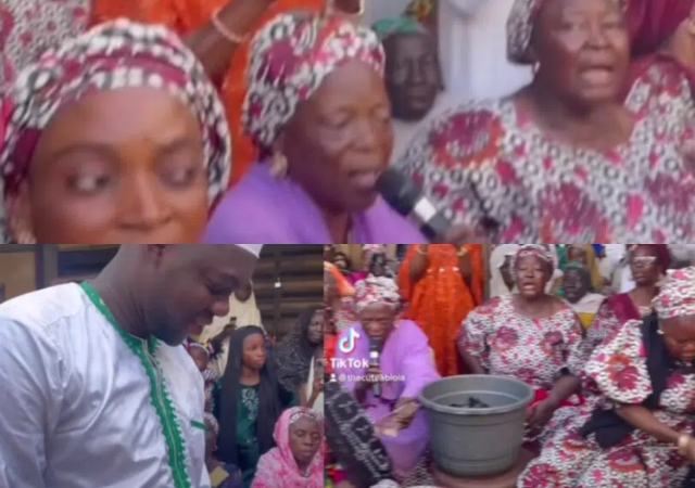 Reactions As Cute Abiola Holds 8 Days Fidau Prayer For Late Queen ...