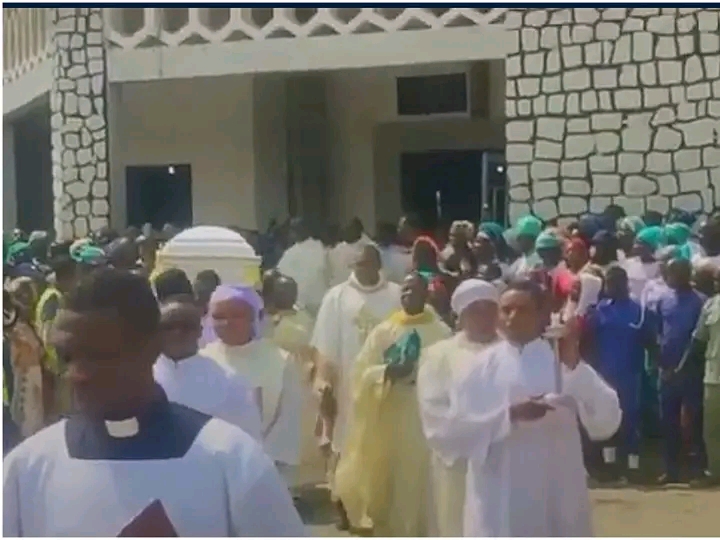 Tears As Priest Burnt By Terrorists Is Buried (See Photos) - AmiLoaded News